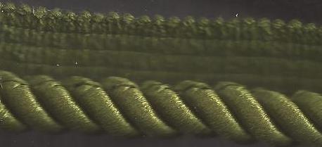 3/8" Twisted Cord w/ Lip - 18 yards / Moss Green